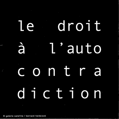 le droit � l'auto-contradiction (recto)